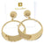 Gold Chic Hoop Dangle Earrings