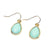 Turquoise Teardrop Crystal Earrings